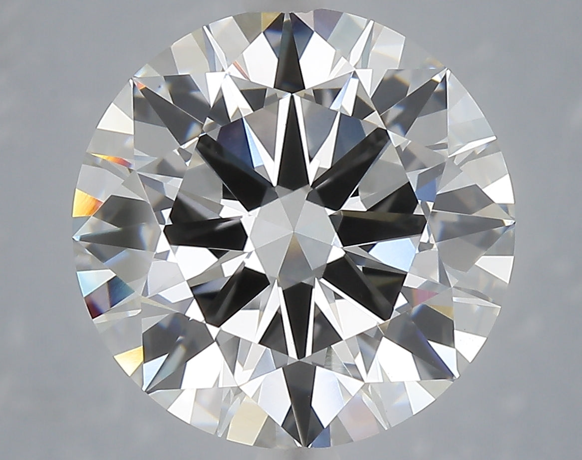 6.04 carat round lab grown diamond F color VS1 clarity