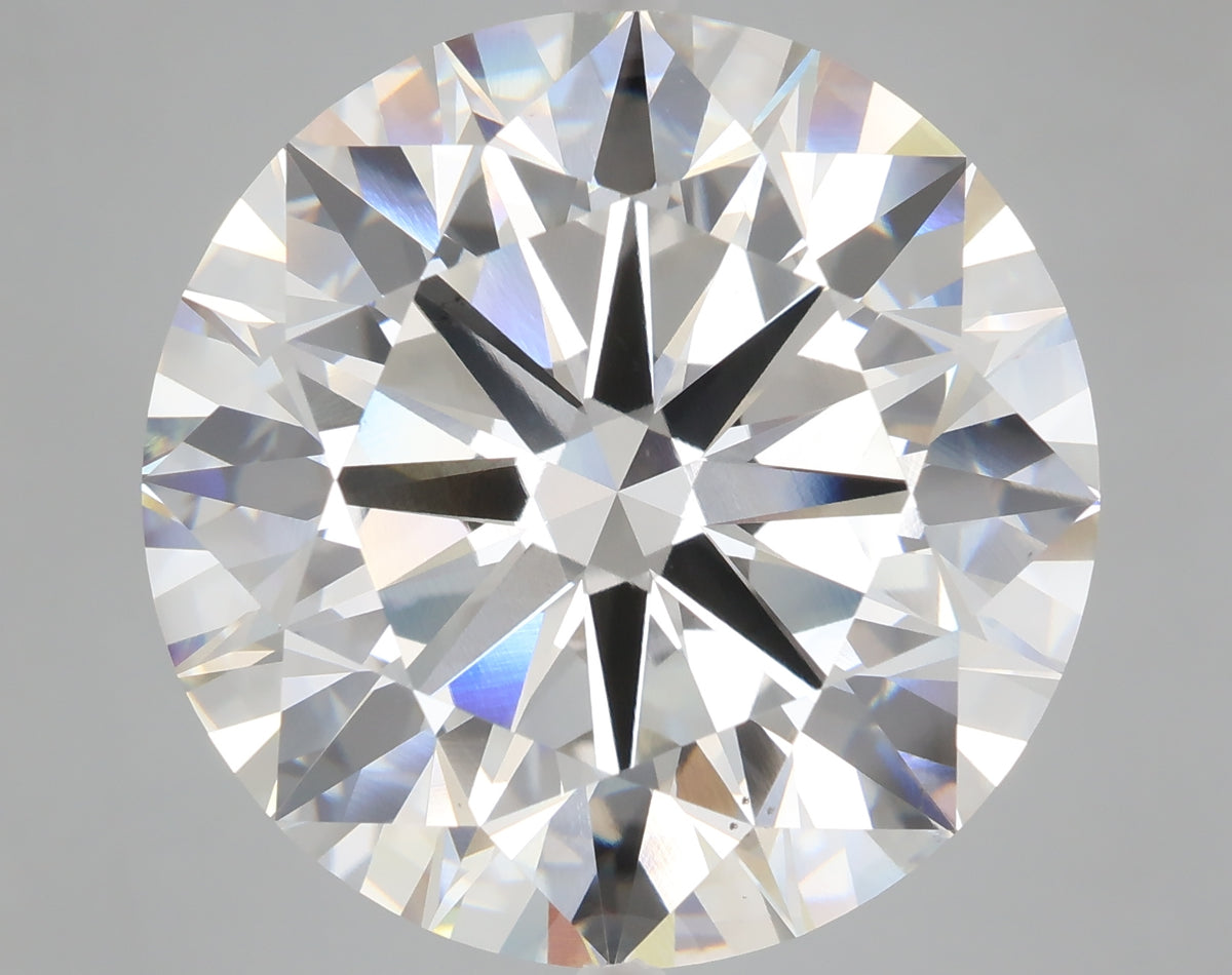 27.38 carat round lab grown diamond G color VS1 clarity