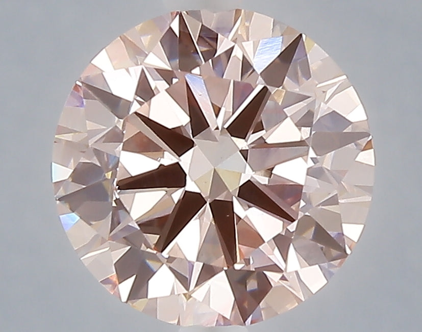 3.00 carat fancy intense pink round lab grown diamond VVS2 clarity