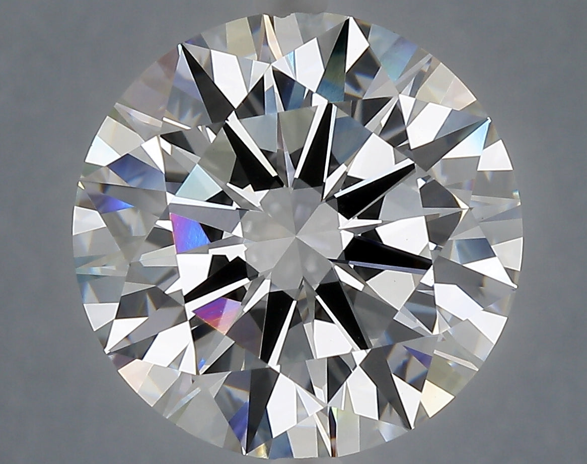 8.00 carat round lab grown diamond F color VVS2 clarity