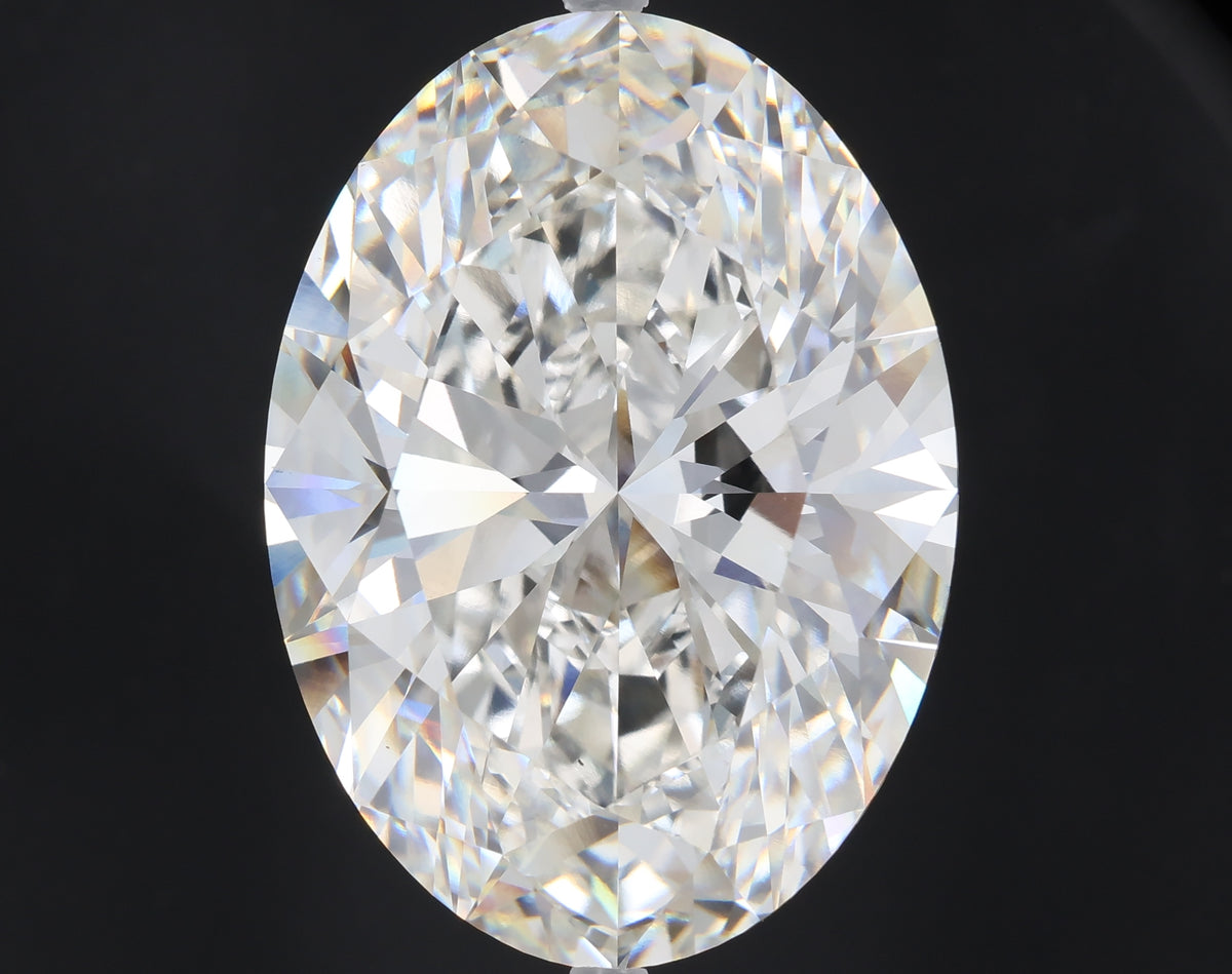 35.20 carat oval lab grown diamond G color VS1 clarity