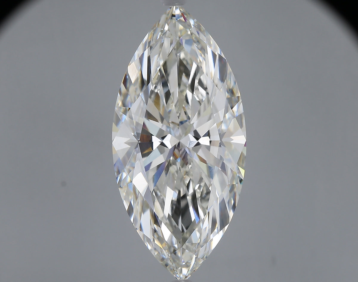 13.35 carat marquise lab grown diamond H color VS1 clarity