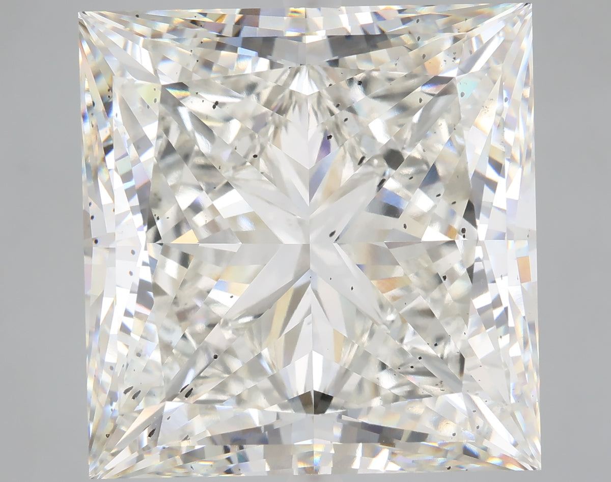 39.63 carat princess lab grown diamond H color SI1 clarity