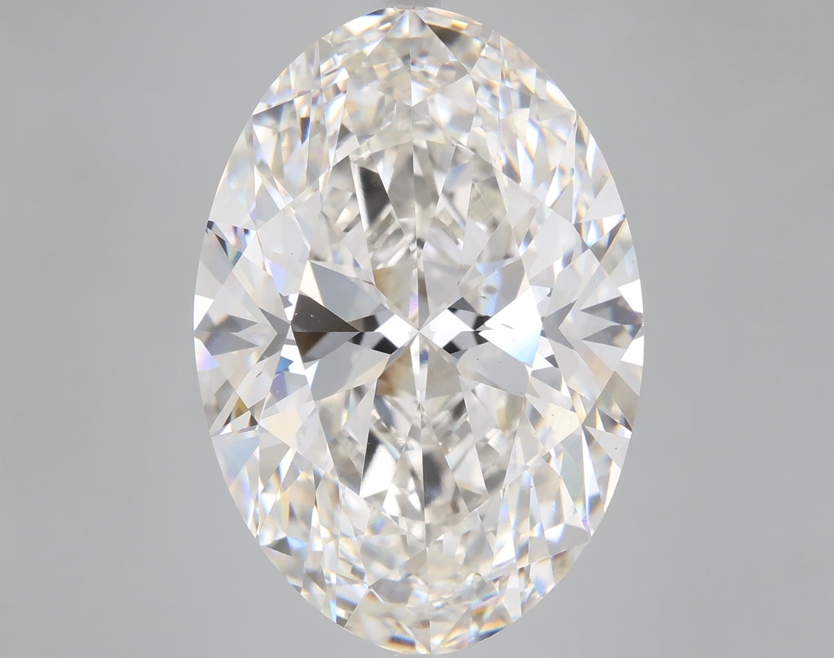 21.37 carat oval lab grown diamond F color VS2 clarity
