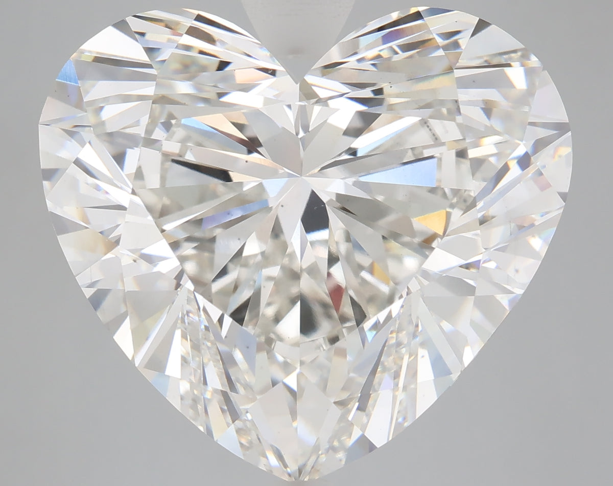 21.01 carat heart lab grown diamond F color VS1 clarity