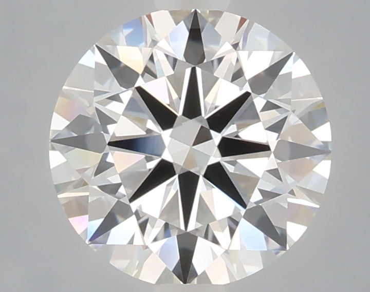 2.06 carat round lab grown diamond E color VVS2 clarity