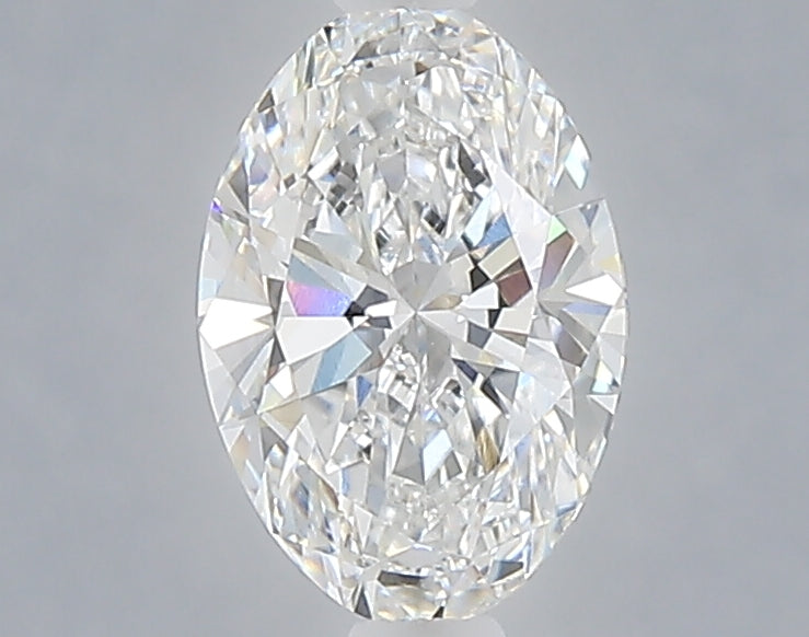 1.07 carat oval lab grown diamond E color VVS2 clarity