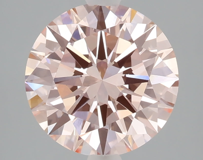 3.07 carat fancy intense pink round lab grown diamond VVS2 clarity
