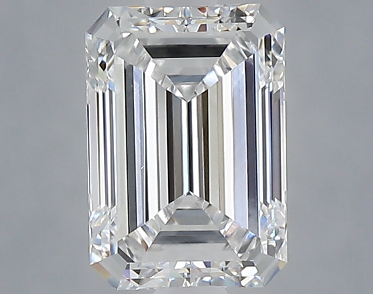 1.06 carat emerald lab grown diamond E color VVS2 clarity