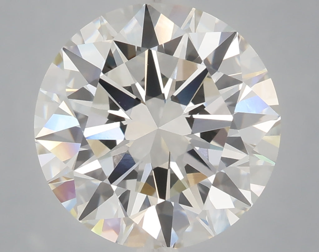 5.02 carat round lab grown diamond F color VS1 clarity