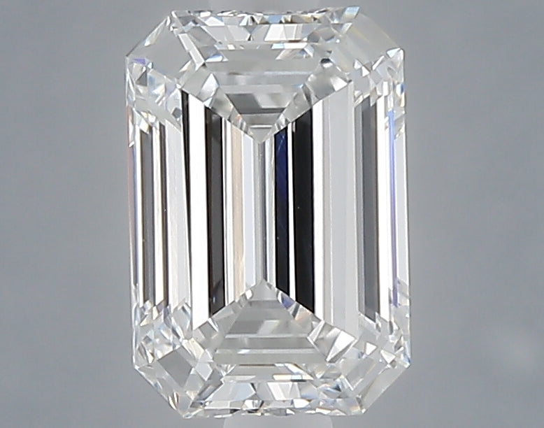 1.06 carat emerald lab grown diamond E color VVS2 clarity
