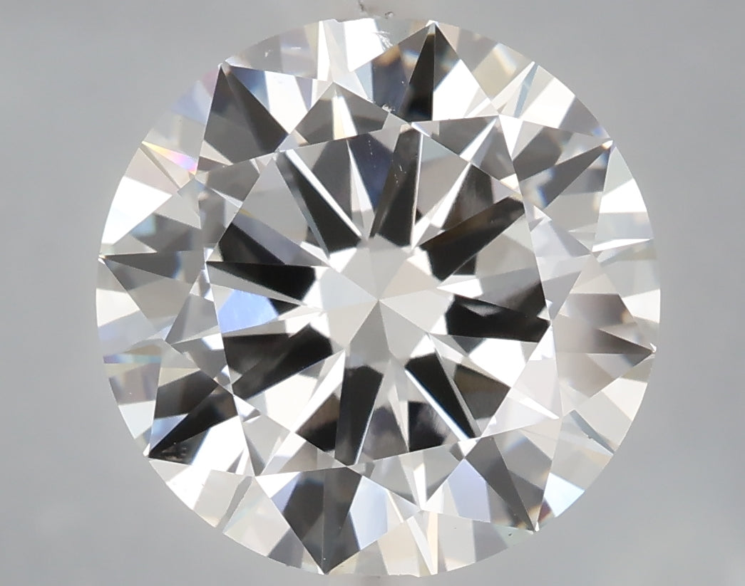 6.01 carat round lab grown diamond E color VVS2 clarity