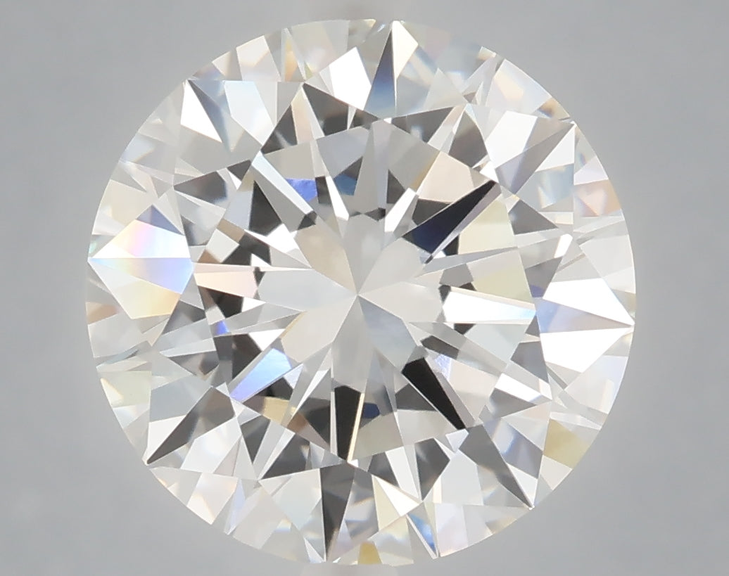 6.05 carat round lab grown diamond E color VVS2 clarity