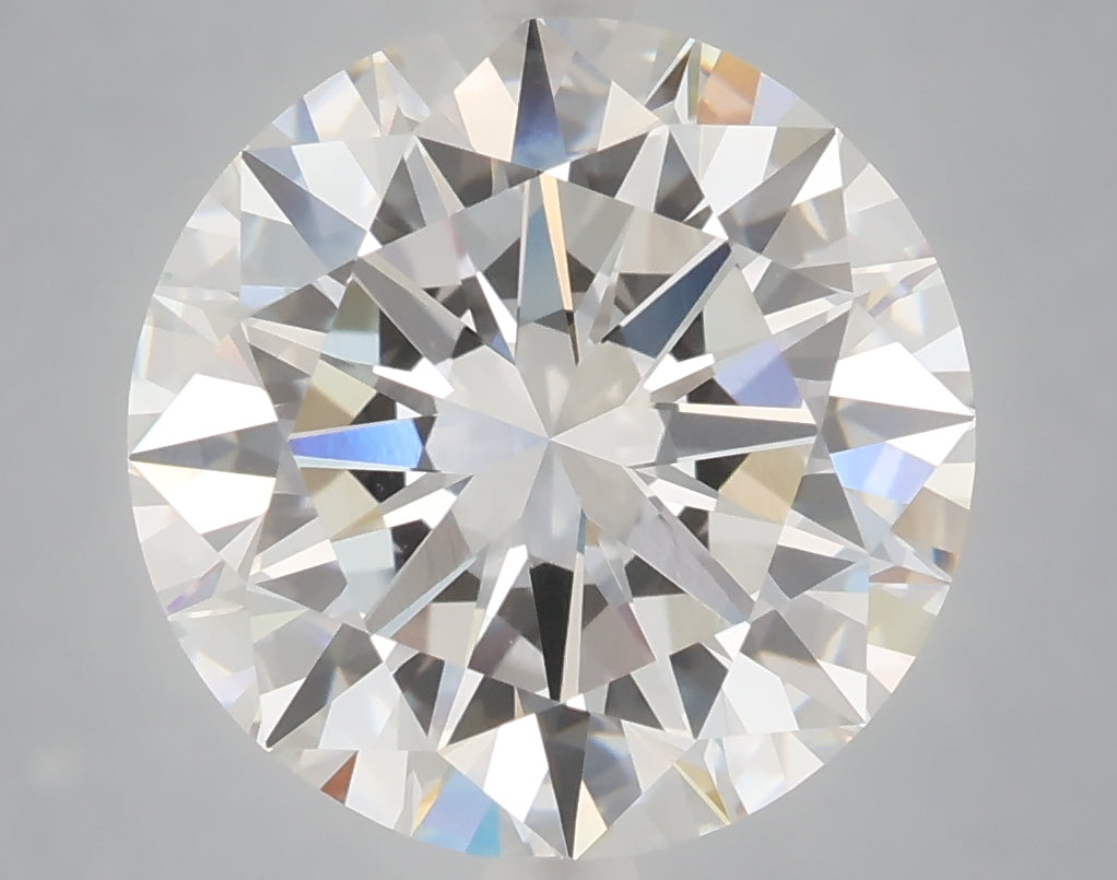 6.02 carat round lab grown diamond E color VVS2 clarity