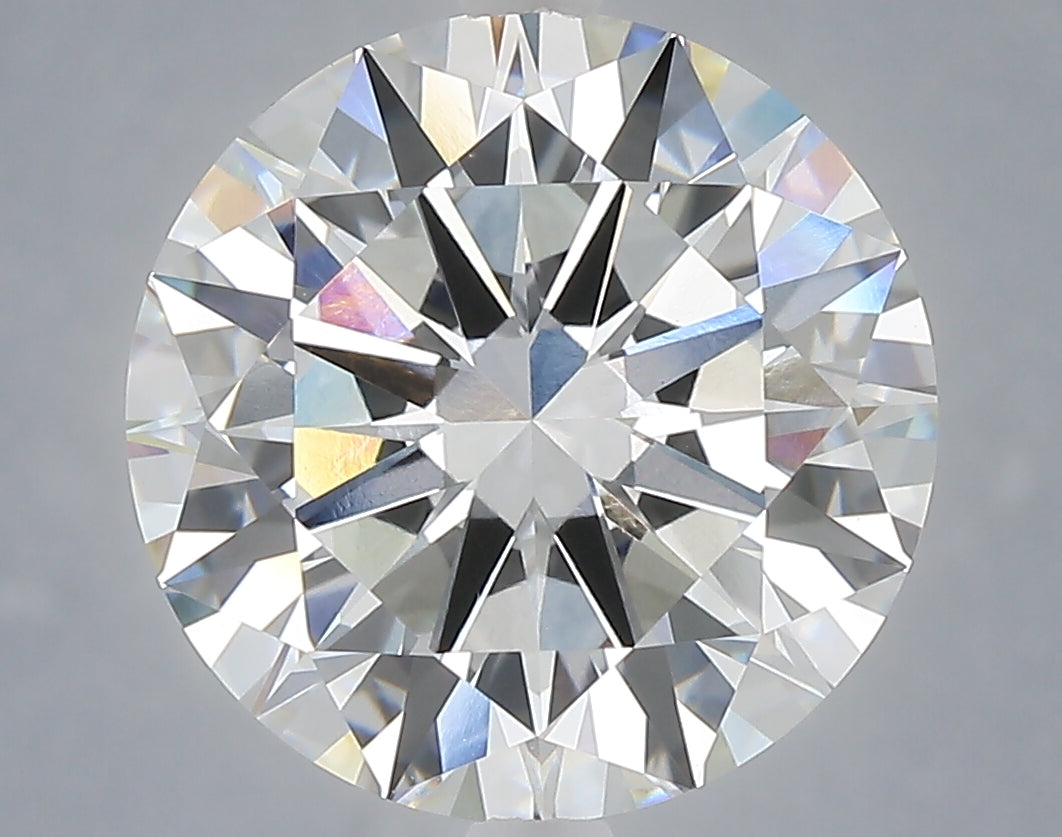 6.01 carat round lab grown diamond E color VVS2 clarity