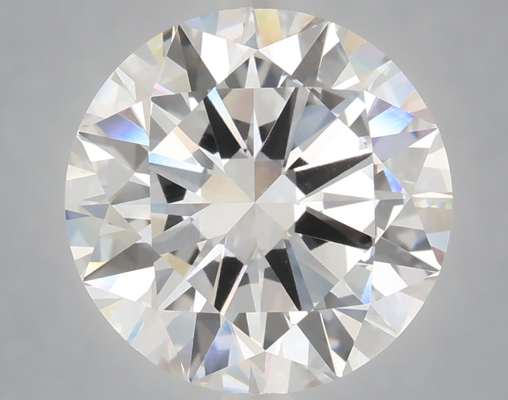 6.04 carat round lab grown diamond E color VVS2 clarity
