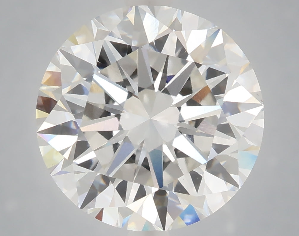 6.01 carat round lab grown diamond F color VVS2 clarity