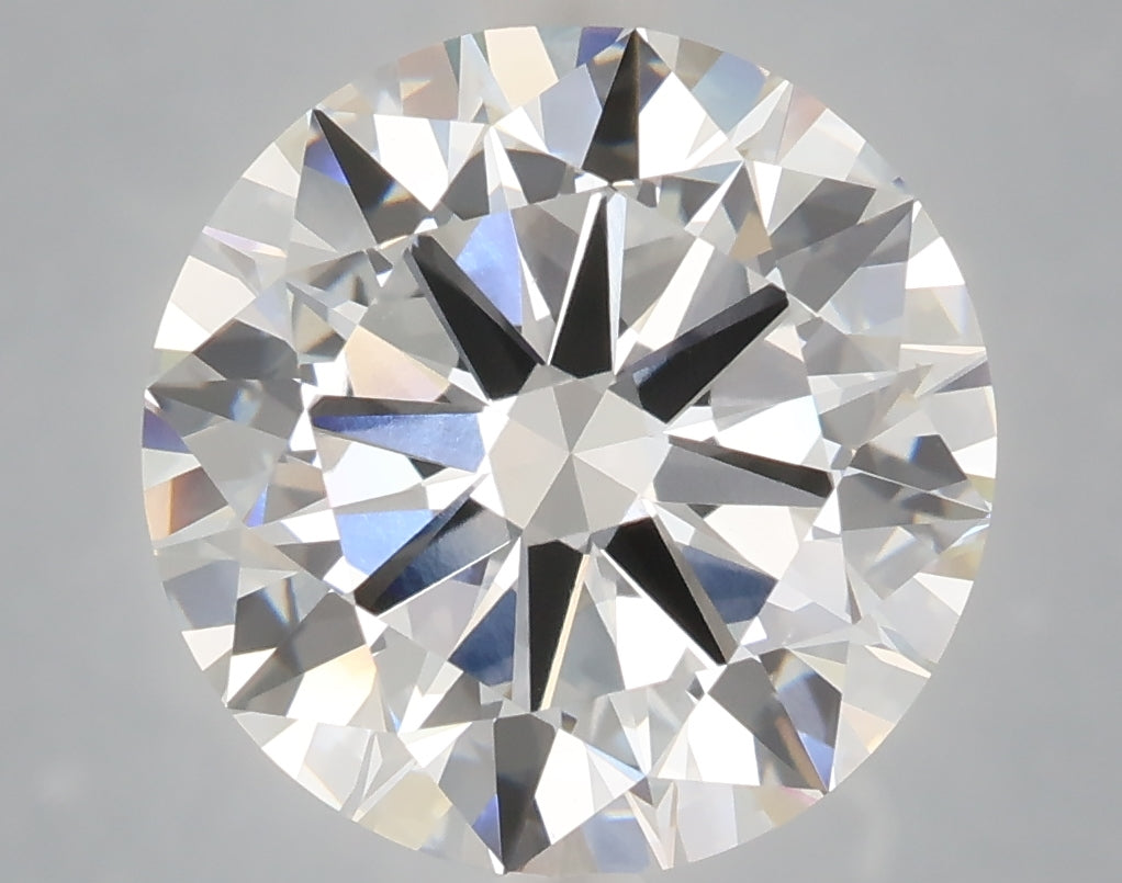 6.01 carat round lab grown diamond E color VVS2 clarity