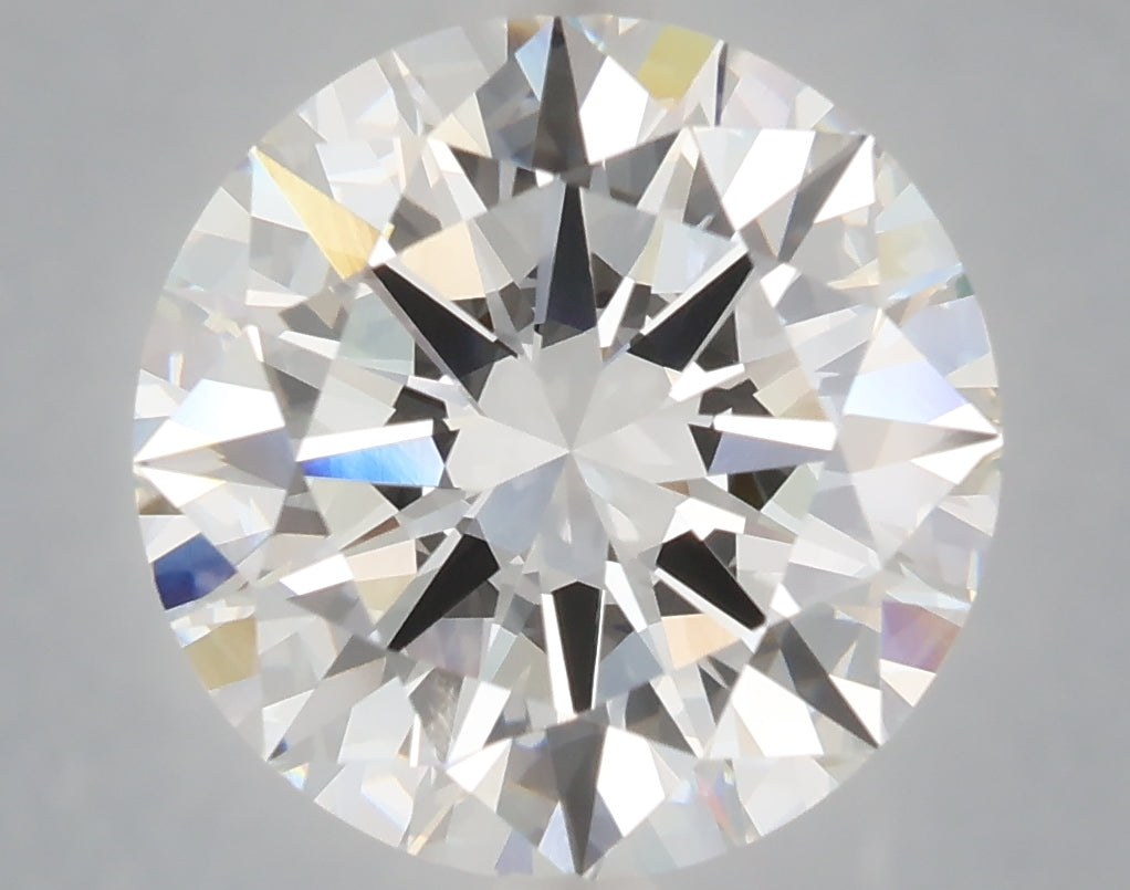 6.09 carat round lab grown diamond F color VVS2 clarity