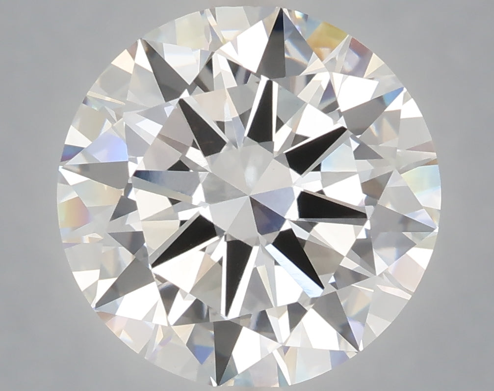 6.01 carat round lab grown diamond E color VVS2 clarity