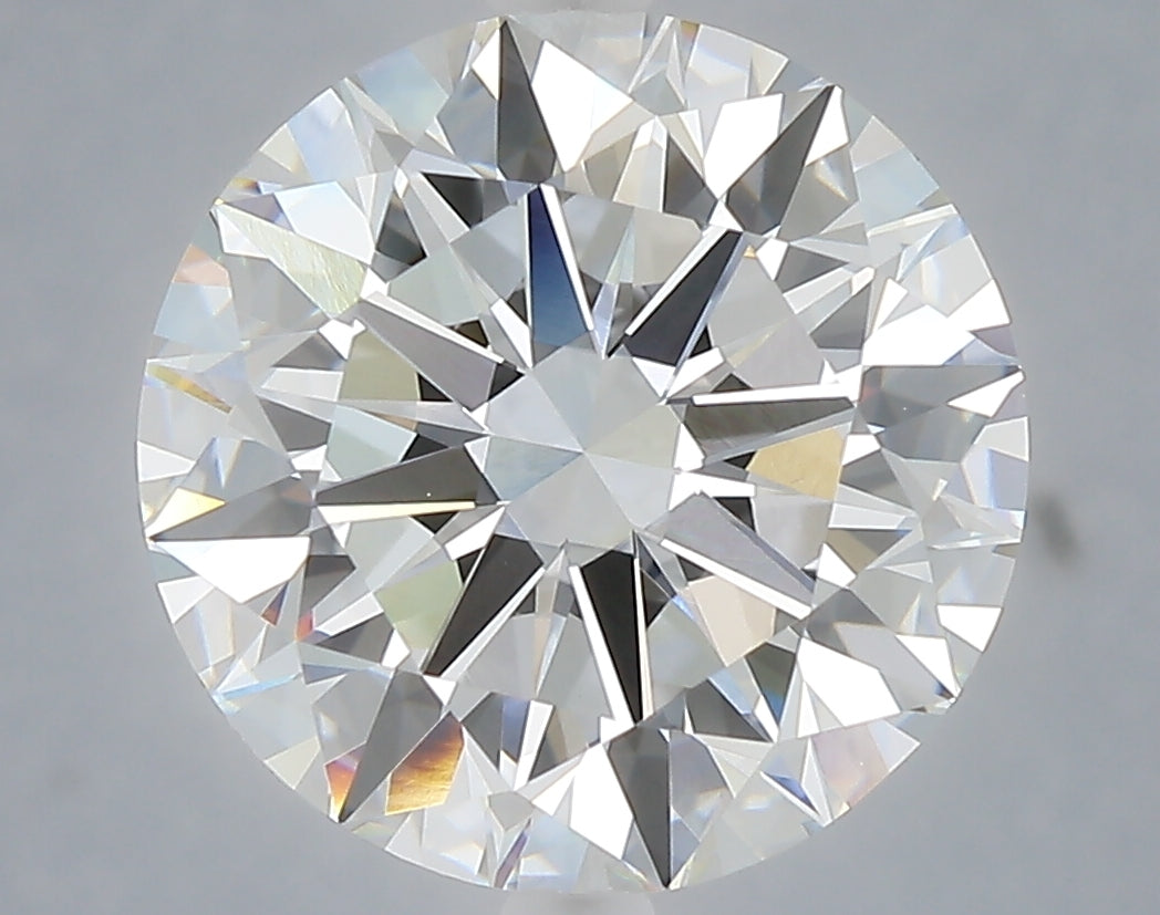 6.06 carat round lab grown diamond E color VVS2 clarity