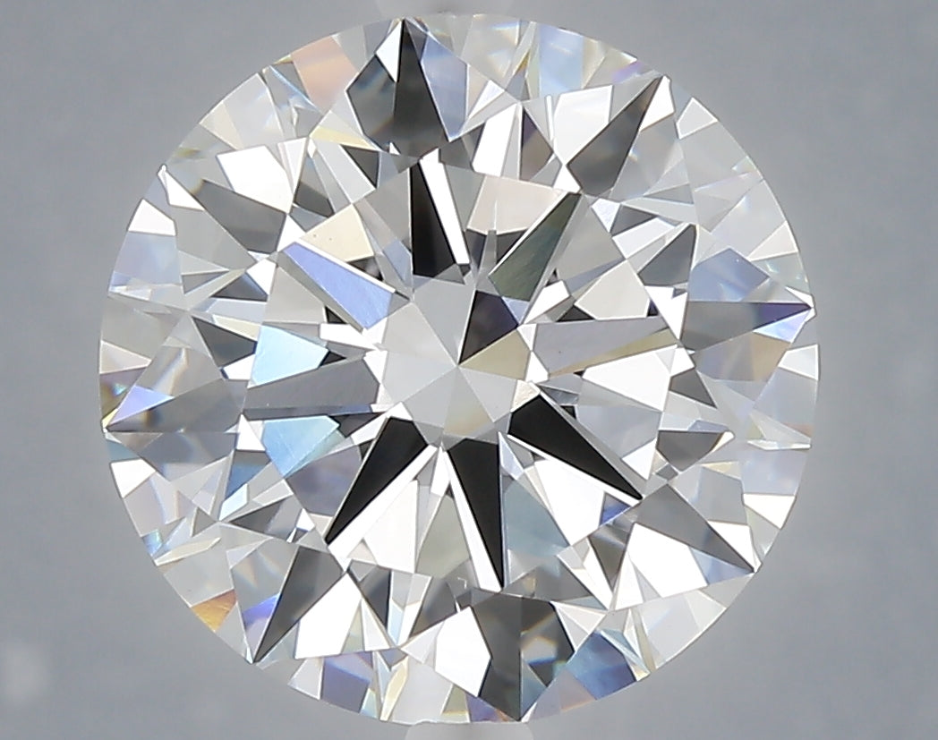 6.01 carat round lab grown diamond E color VVS2 clarity