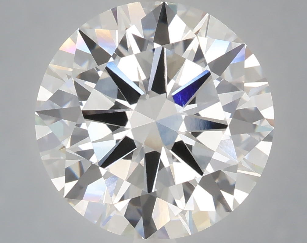 6.04 carat round lab grown diamond E color VVS2 clarity