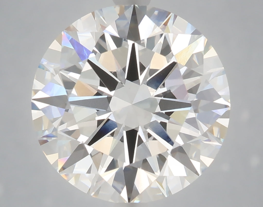 6.01 carat round lab grown diamond E color VVS2 clarity