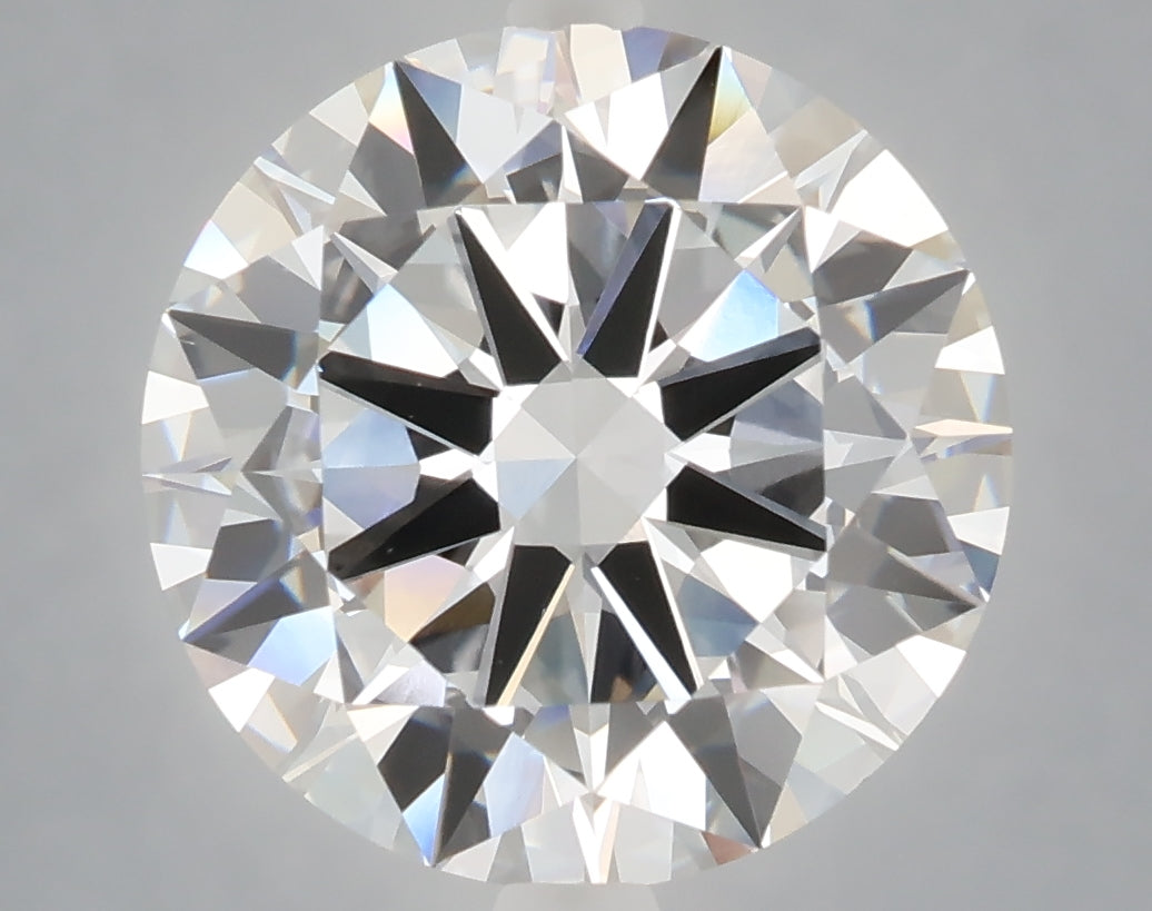 6.01 carat round lab grown diamond E color VVS2 clarity