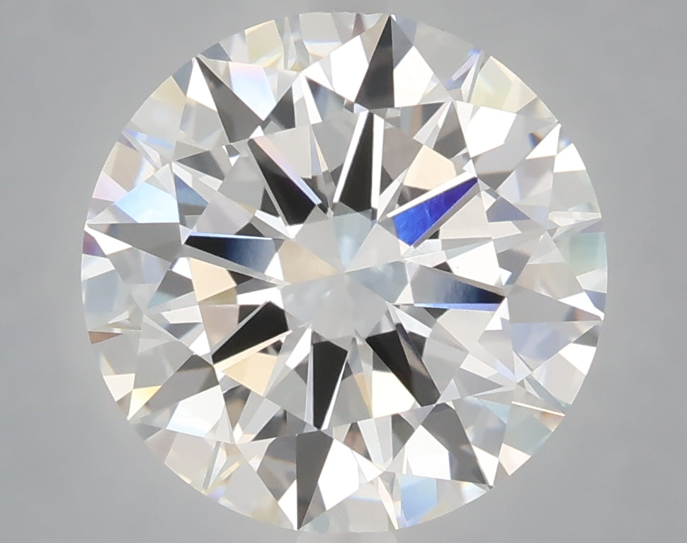 5.02 carat round lab grown diamond E color VS2 clarity
