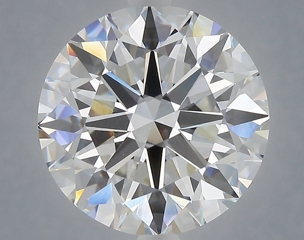 6.08 carat round lab grown diamond F color VVS2 clarity