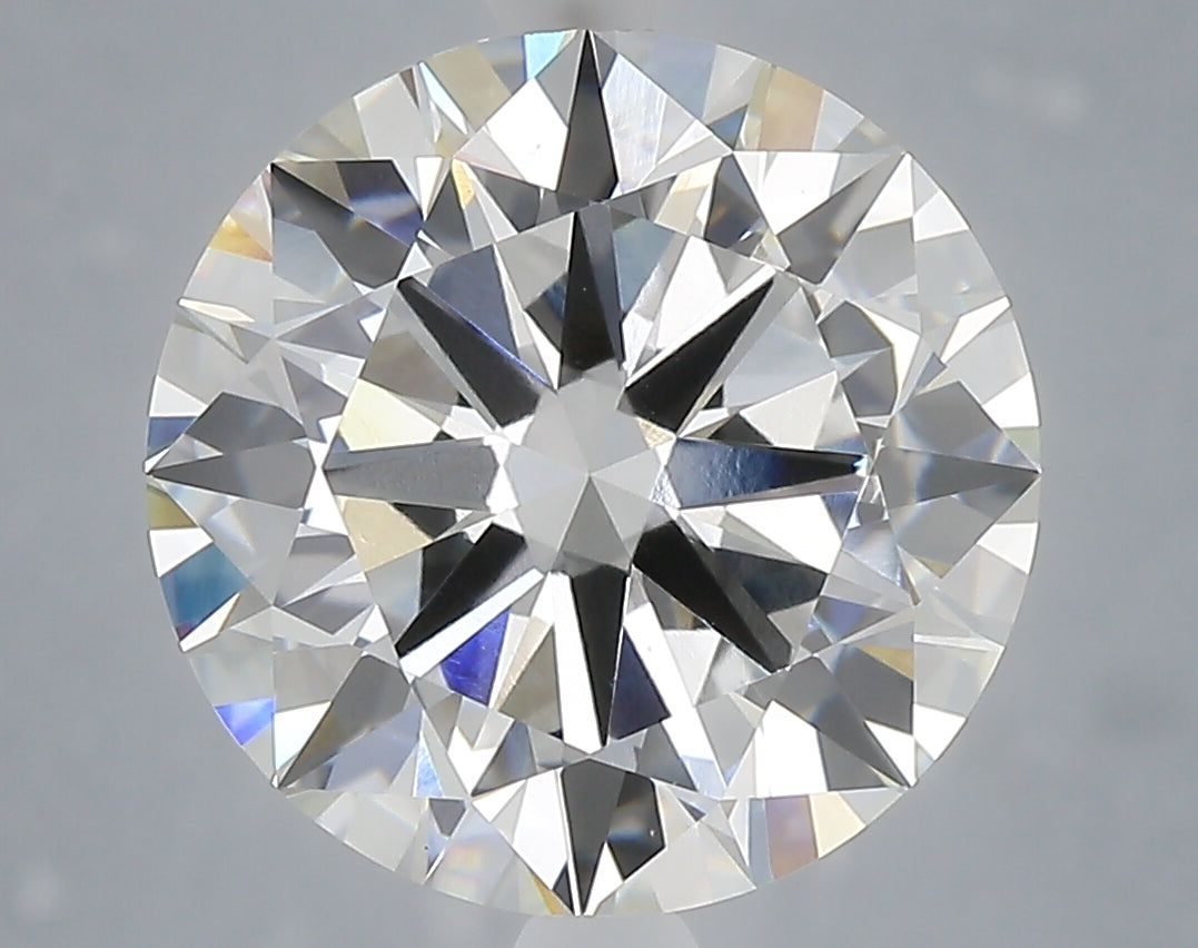6.00 carat round lab grown diamond F color VVS2 clarity