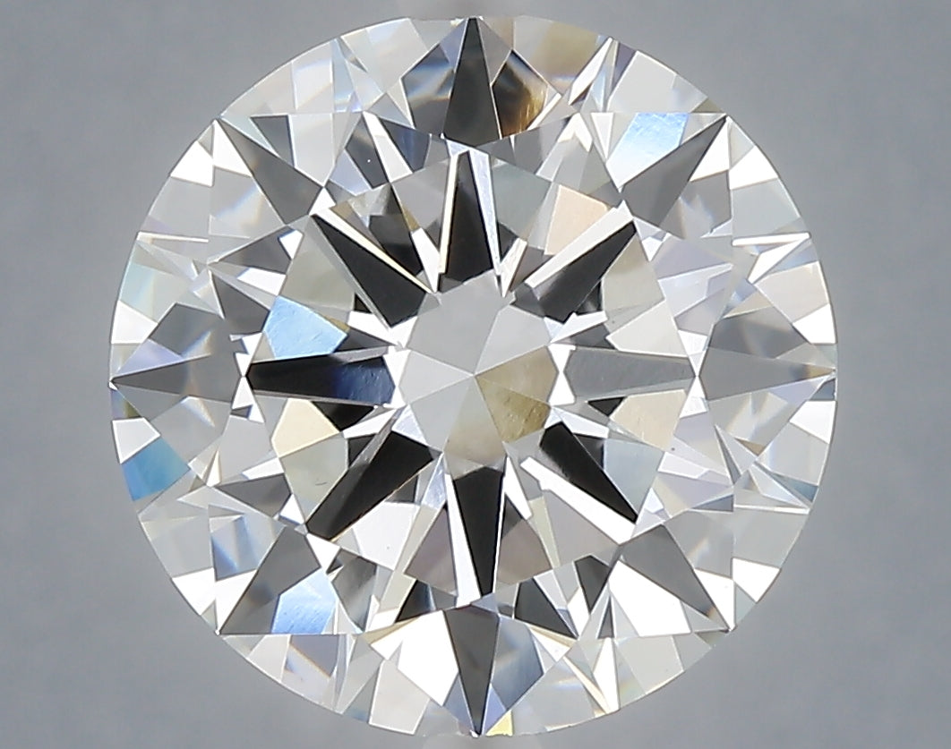 6.02 carat round lab grown diamond E color VVS2 clarity