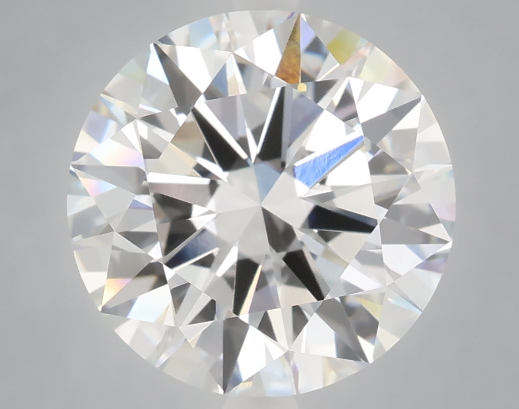 6.04 carat round lab grown diamond E color VVS2 clarity