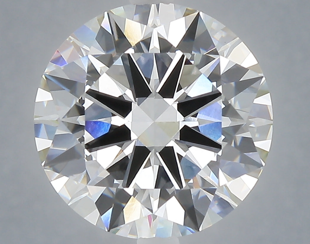 6.03 carat round lab grown diamond E color VVS2 clarity