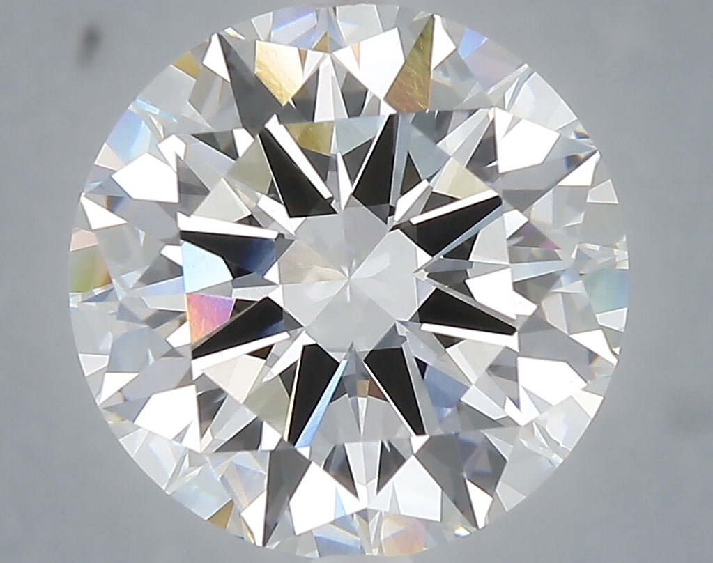 6.01 carat round lab grown diamond E color VVS2 clarity