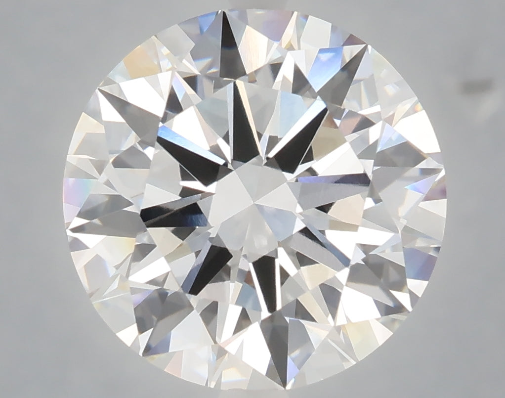 6.01 carat round lab grown diamond E color VVS2 clarity