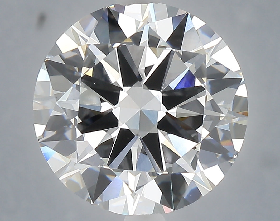 6.01 carat round lab grown diamond F color VVS2 clarity