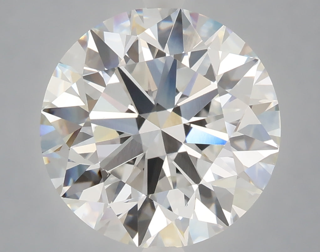6.02 carat round lab grown diamond F color VS1 clarity