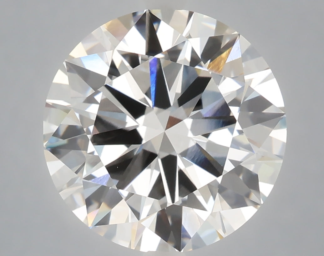 6.01 carat round lab grown diamond E color VVS2 clarity