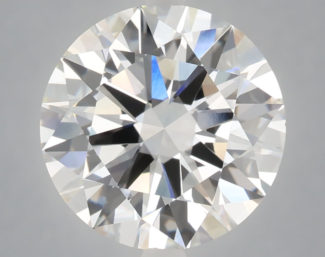 6.05 carat round lab grown diamond F color VVS2 clarity