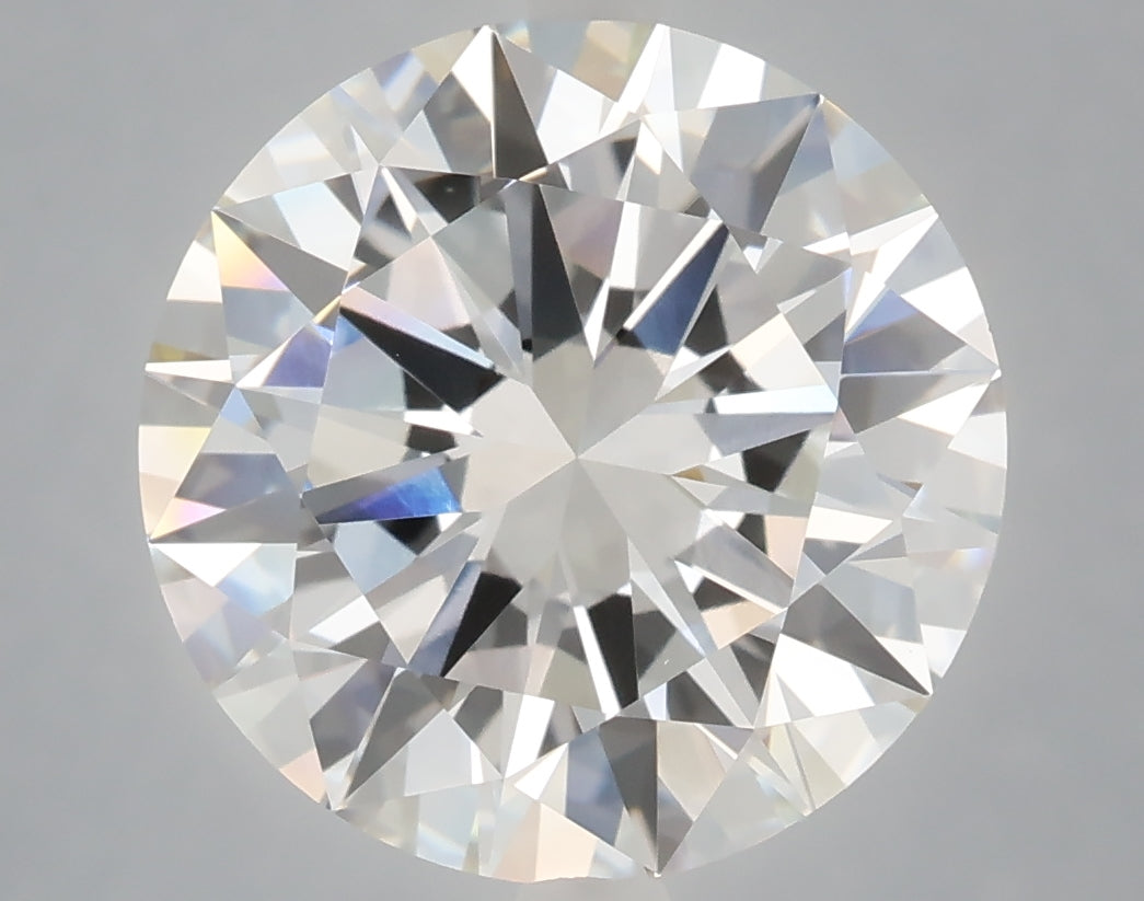 6.01 carat round lab grown diamond F color VVS2 clarity