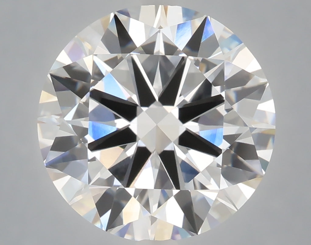 6.01 carat round lab grown diamond E color VVS2 clarity