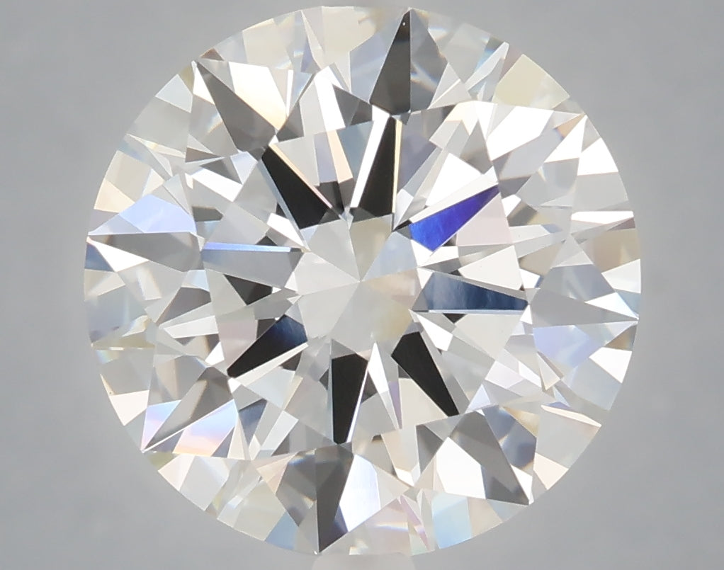 6.06 carat round lab grown diamond F color VVS2 clarity