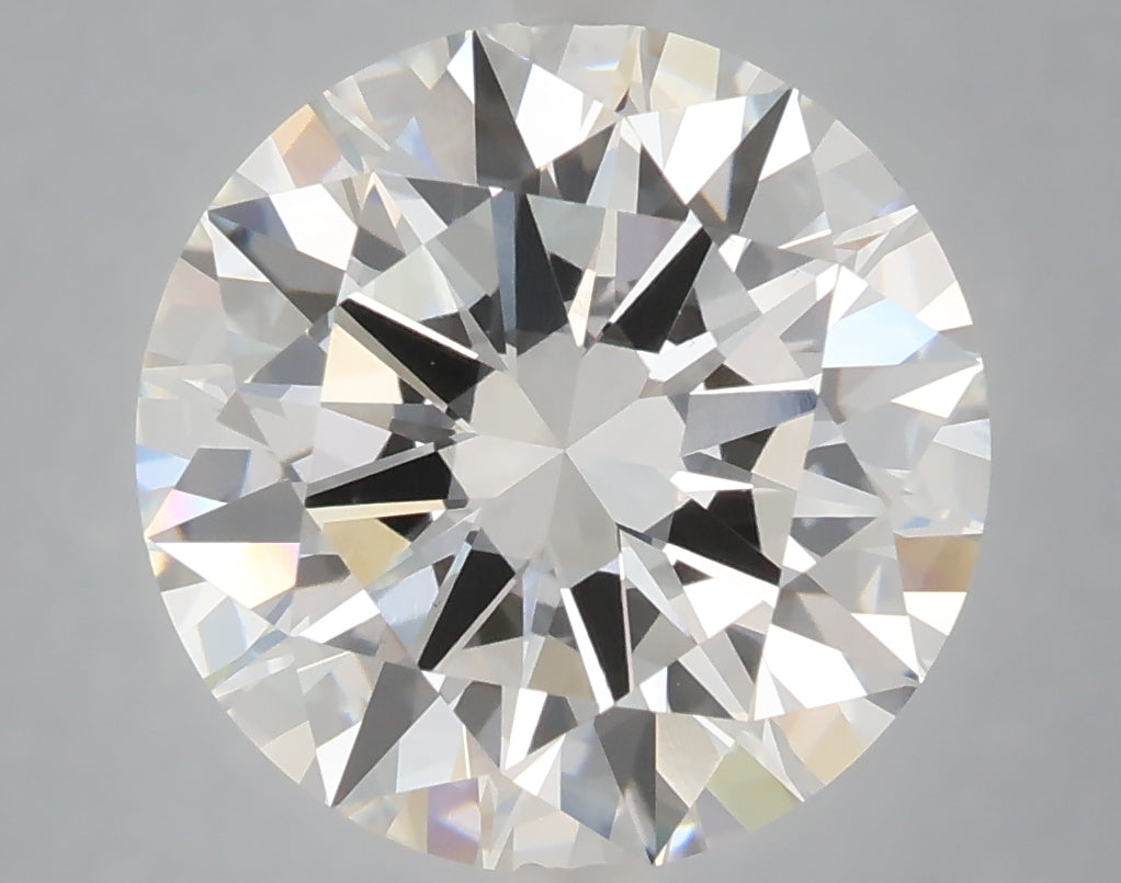 6.04 carat round lab grown diamond F color VVS2 clarity