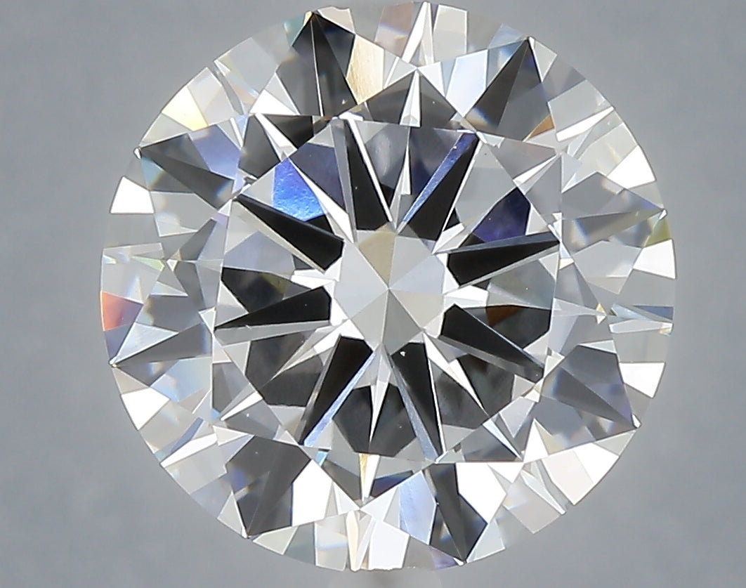 6.02 carat round lab grown diamond E color VVS2 clarity
