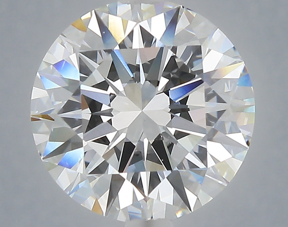 4.58 carat round lab grown diamond F color VS1 clarity