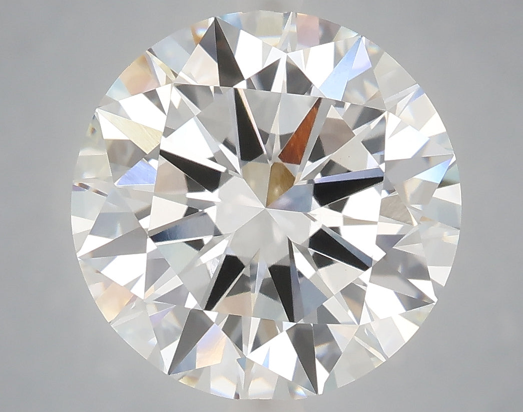 6.01 carat round lab grown diamond F color VVS2 clarity