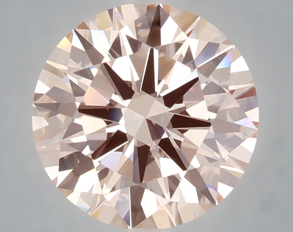 5.00 carat fancy intense pink round lab grown diamond VS1 clarity