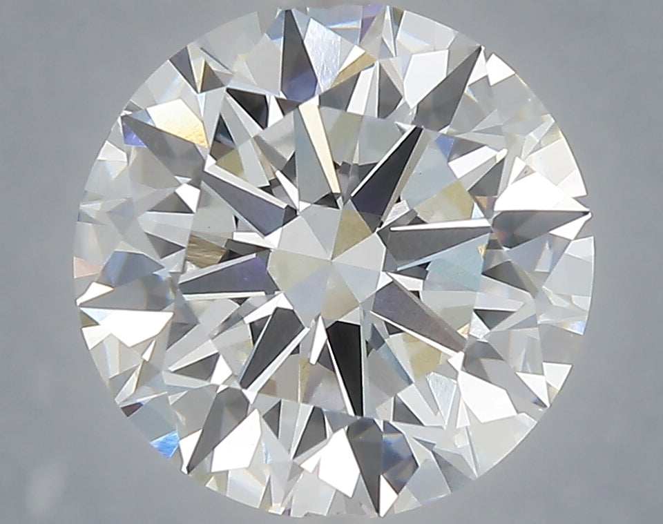 5.03 carat round lab grown diamond E color VVS2 clarity